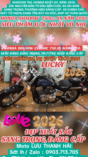 SHADOW 750.HONDA NHẬT.SX 2010.ZIN TỪ  ĐẦU ĐÉN CUỐI. Mua bán Xe máy tại Quận Phú Nhuận Tp Hồ Chí Minh được đăng bởi MOTO LUU THANH HAI  77A hình 1