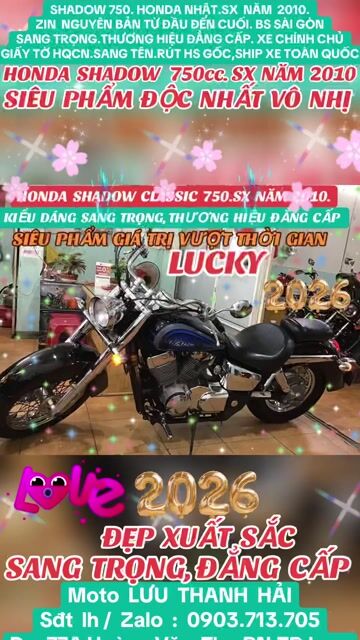 SHADOW 750.HONDA NHẬT.SX 2010.ZIN TỪ  ĐẦU ĐÉN CUỐI. Mua bán Xe máy tại Quận Phú Nhuận Tp Hồ Chí Minh được đăng bởi MOTO LUU THANH HAI  77A hình 1