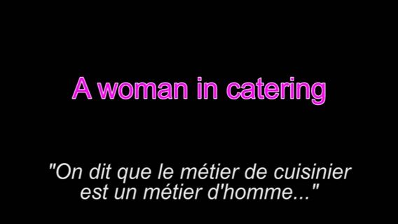 A woman in catering
