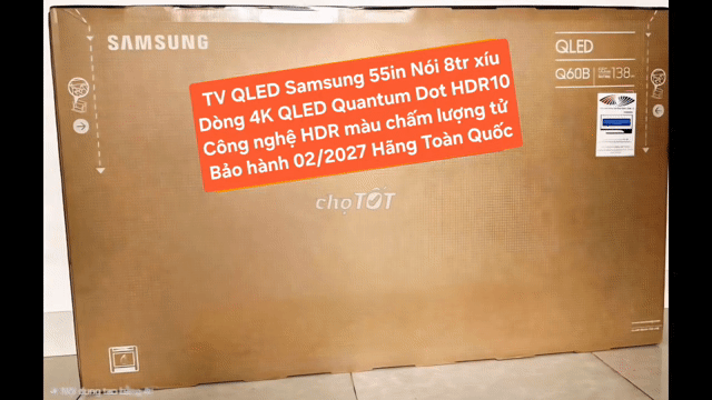 TV QLED Samsung 55Q60B 55in 4K QLED BảoHành 2/2027. Mua bán Tivi, Âm thanh tại Quận 8 Tp Hồ Chí Minh được đăng bởi Nguyen nguyen hình 1
