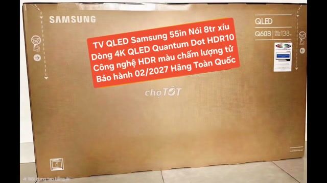 TV QLED Samsung 55Q60B 55in 4K QLED BảoHành 2/2027. Mua bán Tivi, Âm thanh tại Quận 8 Tp Hồ Chí Minh được đăng bởi Nguyen nguyen hình 1