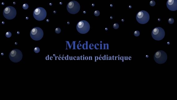 Spécialité rééducation pédiatrique