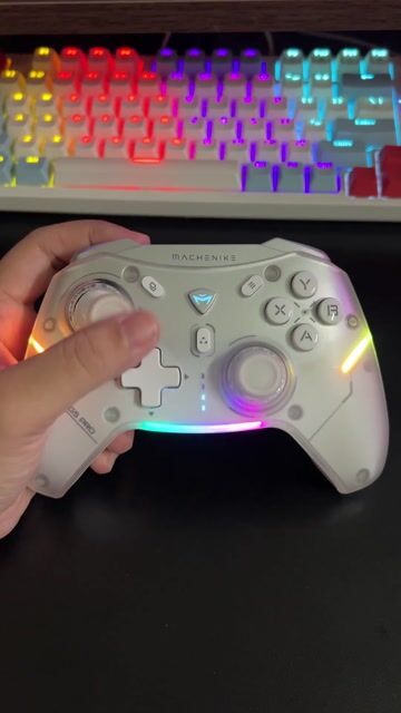 Tay cầm Machenike G5 Pro Trắng PC, Switch. Mua bán Thiết bị chơi game tại Quận Thanh Khê Đà Nẵng được đăng bởi Ngân Bảo hình 1