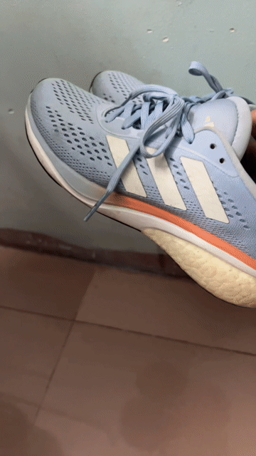Giày chạy bộ Adidas 38 2/3 Xanh nhạt Indonesia. Mua bán Giày dép tại Quận Gò Vấp Tp Hồ Chí Minh được đăng bởi thong hình 1