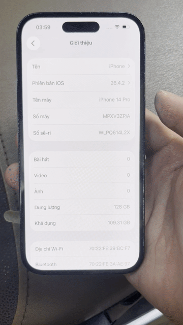 Apple iPhone 14 Pro 128GB Đen. Mua bán Điện thoại tại Quận Hà Đông Hà Nội được đăng bởi  Trần Minh hình 1