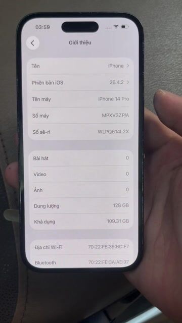 Apple iPhone 14 Pro 128GB Đen. Mua bán Điện thoại tại Quận Hà Đông Hà Nội được đăng bởi  Trần Minh hình 1