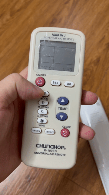Điều khiển điều hòa đa năng CHUNGHOP K-100ES . Mua bán Máy lạnh, điều hoà tại Quận Đống Đa Hà Nội được đăng bởi Duy Anh hình 1
