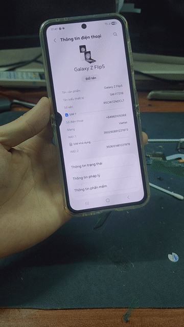 Samsung Z Flip 5 256GB Tím. Mua bán Điện thoại tại Quận Đống Đa Hà Nội được đăng bởi Viet Thanh hình 1