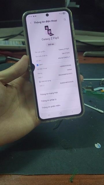 Samsung Z Flip 5 256GB Tím. Mua bán Điện thoại tại Quận Đống Đa Hà Nội được đăng bởi Viet Thanh hình 1