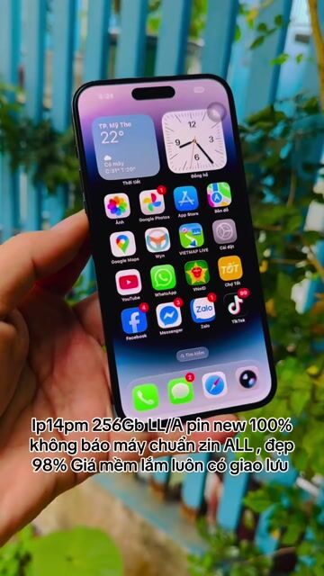 Apple iPhone 14 Pro Max 256GB pin new100 zin all. Mua bán Điện thoại tại Thành phố Mỹ Tho Tiền Giang được đăng bởi LH Max Dilys hình 1