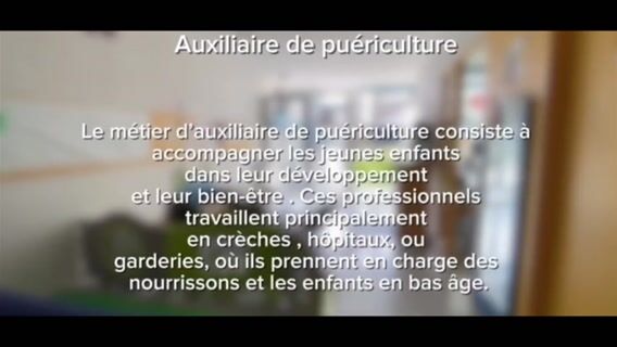 Le métier d'auxiliaire de puériculture