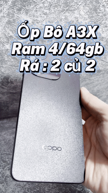 Oppo A3X 4GB/64GB Tím. Mua bán Điện thoại tại Quận 4 Tp Hồ Chí Minh được đăng bởi Tuấn hình 1