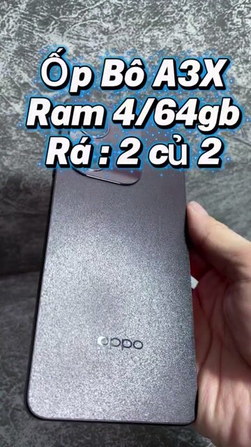 Oppo A3X 4GB/64GB Tím. Mua bán Điện thoại tại Quận 4 Tp Hồ Chí Minh được đăng bởi Tuấn hình 1