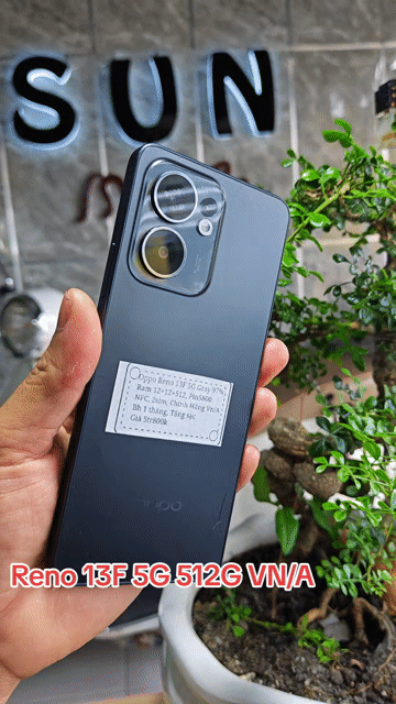 Oppo Reno13F 5G R12+512 Pin5800 NFC 2sim Zin 100%. Mua bán Điện thoại tại Huyện Trảng Bàng Tây Ninh được đăng bởi Sun Mobile Shop Điện Thoại Trảng Bàng Tây Ninh 01 hình 1