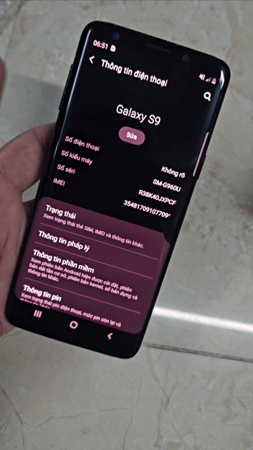 Samsung Galaxy S9 64GB Đen Mỹ Like New. Mua bán Điện thoại tại Huyện Bình Chánh Tp Hồ Chí Minh được đăng bởi Thảo Samsung hình 1