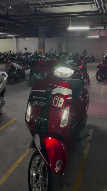 Cần bán Vespa Spint 2015 Đỏ độ iget 33.000km. Mua bán Xe máy tại Quận Tân Phú Tp Hồ Chí Minh được đăng bởi Hao Phan hình 1