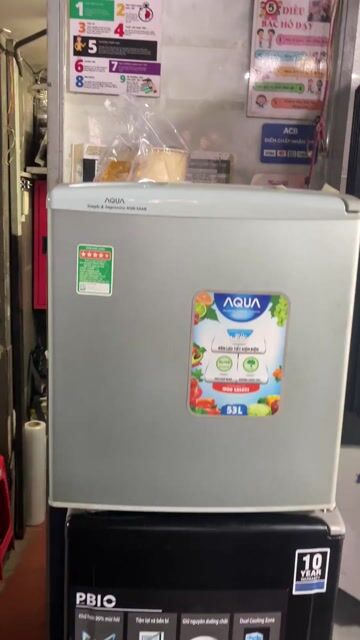 Tủ lạnh Aqua AQR-55AR Bạc 53L zin đẹp có ship. Mua bán Tủ lạnh tại Quận 7 Tp Hồ Chí Minh được đăng bởi Quí Vũ Official hình 1
