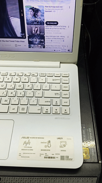 LAPTOP Asus mới đẹp giá rẻ. Mua bán Laptop tại Quận Bình Thạnh Tp Hồ Chí Minh được đăng bởi Vũ  hình 1