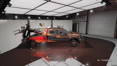 FIVEM Boltbreaker | Post-Apocalyptic Tow Truck [Unbadged] Add-On | Armored Body | Spikes & Custom Parts | Unique Livery | Optimized | Fivem Ready | High Quality, video preview