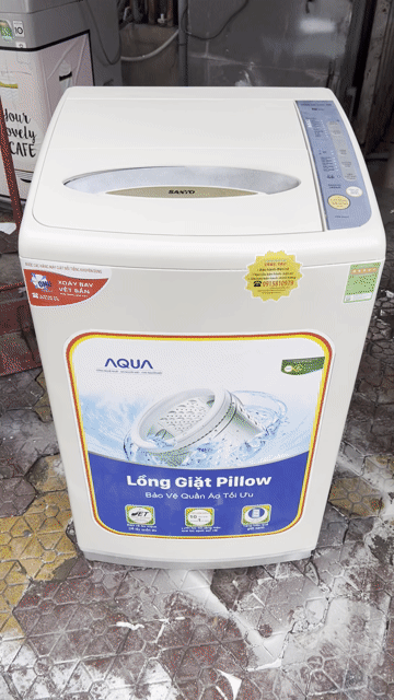Máy giặt Sanyo 7kg Trắng kem Đã sử dụng. Mua bán Máy giặt tại Quận 7 Tp Hồ Chí Minh được đăng bởi TH Điện lạnh giá rẻ siêu rẻ HCM hình 1