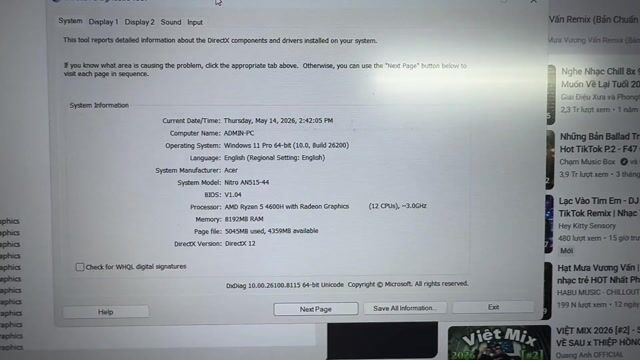 Acer Nitro AN515-44 Ryzen 5 8GB/512GB. Mua bán Laptop tại Quận Đống Đa Hà Nội được đăng bởi thắng mobile mua bán điện thoại hình 1
