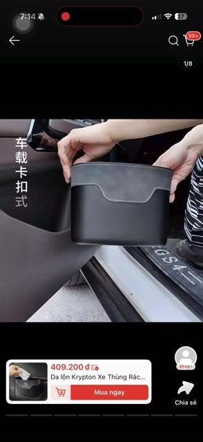 Hộp để đồ gắn ô tô ZEEKR Đen. Mua bán Phụ tùng xe tại Huyện Thạch Thất Hà Nội được đăng bởi Phạm Đức Cảnh hình 1