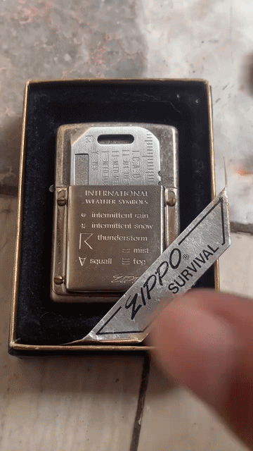 Bật lửa Zippo Survival X La Mã Bạc Mới. Mua bán Đồ sưu tầm, đồ cổ tại Quận 1 Tp Hồ Chí Minh được đăng bởi thanh lý thuận mua vừa bán  hình 1