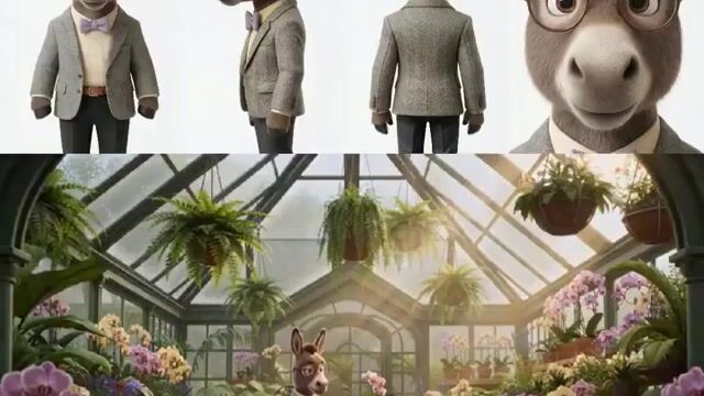 Animated Goat-Man Tea Ceremony Sequence