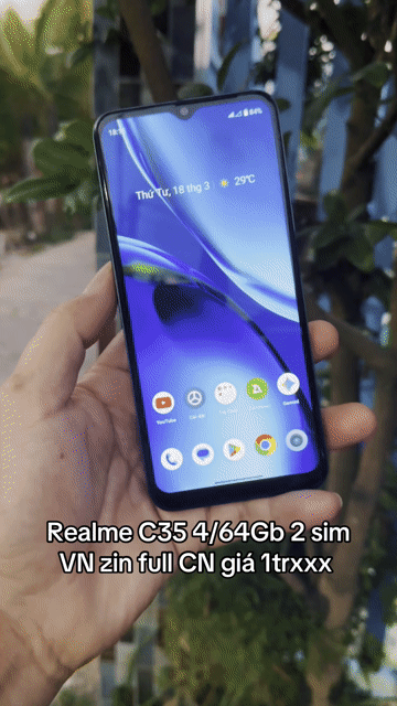 Realme C35 4GB/64GB 2 sim Vn full zin máy phụ ngon. Mua bán Điện thoại tại Thành phố Mỹ Tho Tiền Giang được đăng bởi LH Max Dilys hình 1