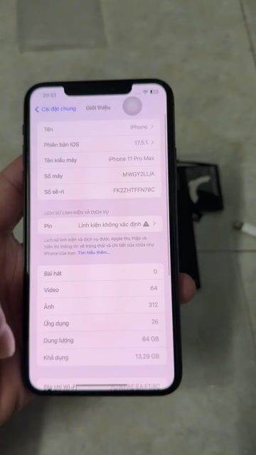 iphone 11 pro max 64gb quốc tế zin. Mua bán Điện thoại tại Thành phố Thủ Đức Tp Hồ Chí Minh được đăng bởi Võ Nhân hình 1