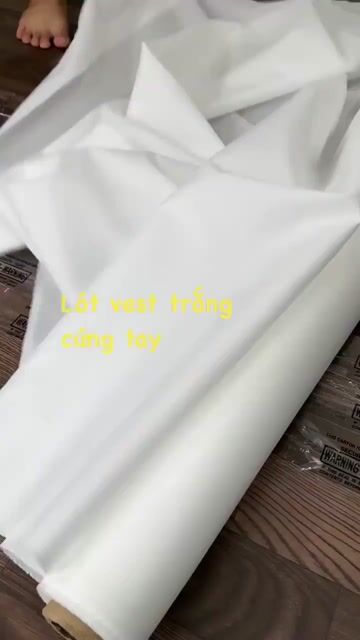 Vải lót màu Trắng - khổ 1.55m (Nguyên cây). Mua bán Nội thất, đồ gia dụng khác tại Quận Đống Đa Hà Nội được đăng bởi Elysia Office hình 1