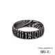6mm Damascus Stainless Steel Tribal Ring 360 Video two