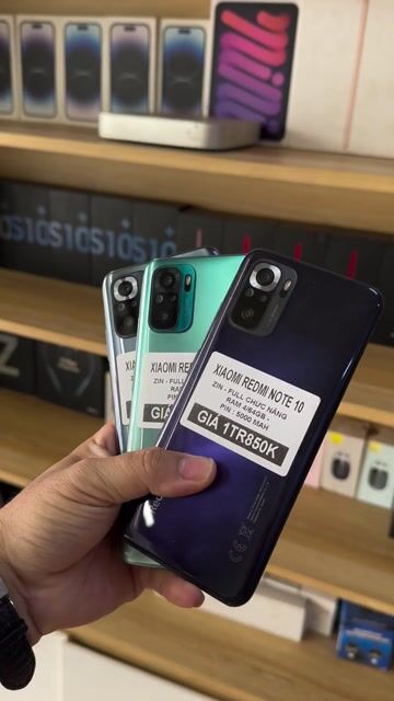 Xiaomi Redmi Note 10 64GB Đen. Mua bán Điện thoại tại Thành phố Long Xuyên An Giang được đăng bởi TL Mobile hình 1