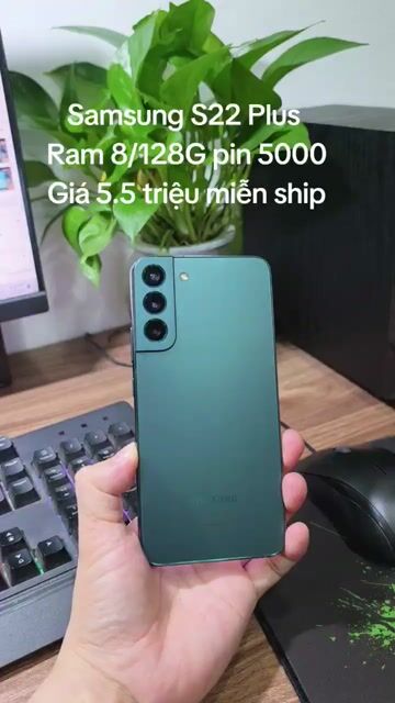 Samsung S22 Plus 128GB Xanh Máy zin full chức năng. Mua bán Điện thoại tại Quận Hà Đông Hà Nội được đăng bởi Shop Điện Thoại Cũ Zin hình 1