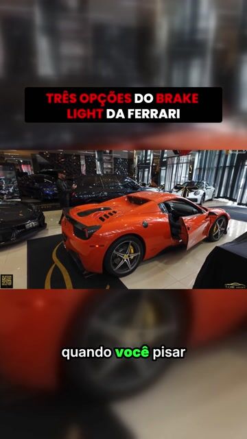 TRÊS OPÇÕES DO BRAKE LIGHT DA FERRARI