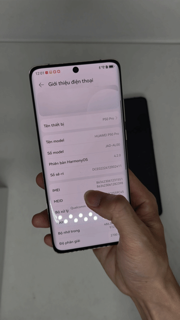 Huawei P50 Pro 8/512 cài sẵn google. Mua bán Điện thoại tại Quận Thanh Xuân Hà Nội được đăng bởi Đỗ Mạnh Nhuận hình 1