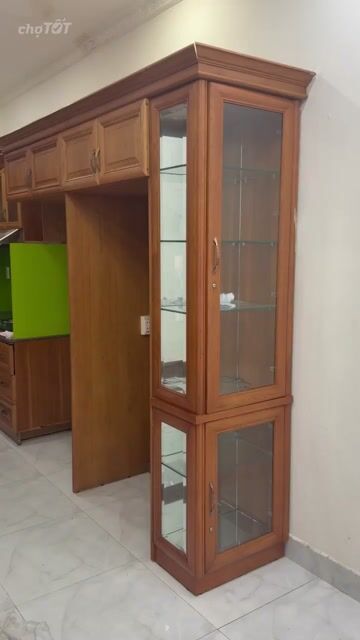 Tủ bếp Gỗ sồi Nâu có chậu rửa. Mua bán Tủ, kệ gia đình tại Quận 12 Tp Hồ Chí Minh được đăng bởi Việt anh hình 1