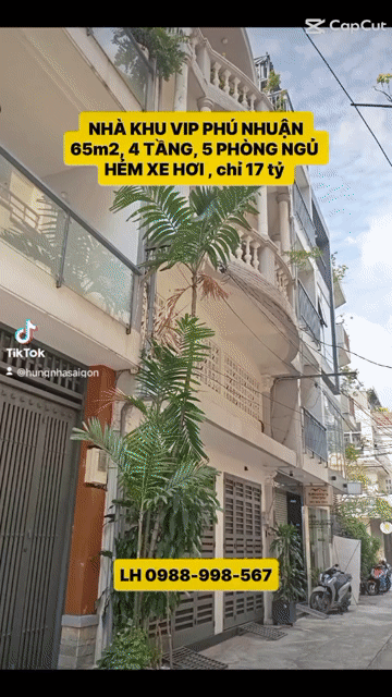 Mua bán Nhà ở Quận Phú Nhuận Tp Hồ Chí Minh diện tích 65 m² giá 17 tỷ
