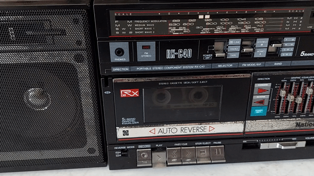Đài cassette National RX C40 Đen. Mua bán Tivi, Âm thanh tại Huyện Bình Chánh Tp Hồ Chí Minh được đăng bởi Le va loa amply bãi hình 1