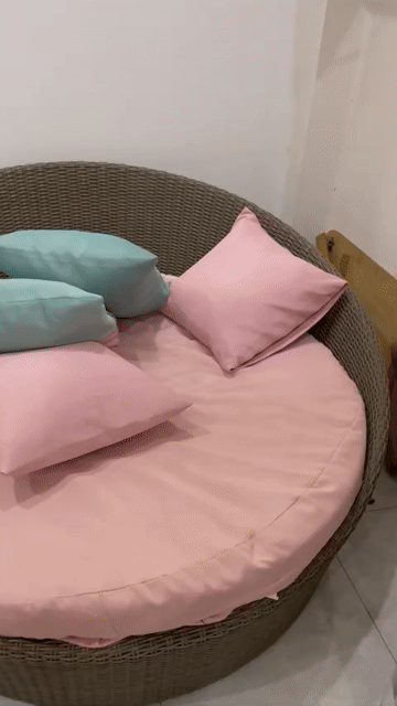 Giường mây tròn 1m6. Mua bán Giường, chăn ga gối nệm tại Quận 7 Tp Hồ Chí Minh được đăng bởi võ kim tuyến hình 1