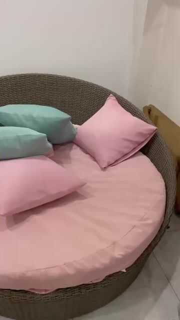 Giường mây tròn 1m6. Mua bán Giường, chăn ga gối nệm tại Quận 7 Tp Hồ Chí Minh được đăng bởi võ kim tuyến hình 1