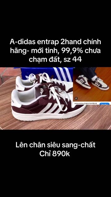 Giày thể thao Adidas Entrap Nâu tây 44. Mua bán Giày dép tại Huyện Phúc Thọ Hà Nội được đăng bởi Bon Shoes hình 1