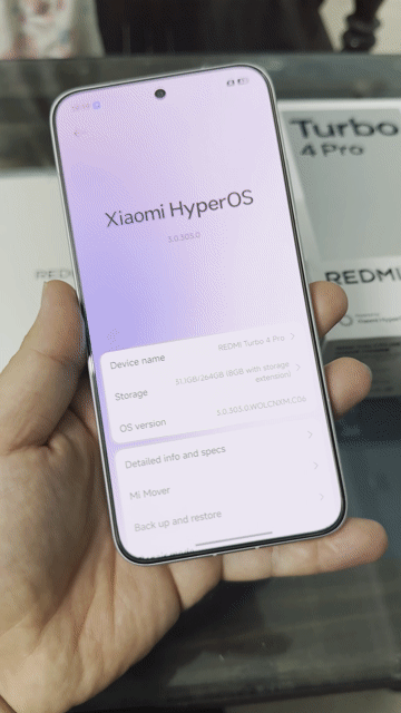Xiaomi Redmi Turbo 4 Pro 12GB/256GB Trắng. Mua bán Điện thoại tại Thành phố Nam Định Nam Định được đăng bởi Trí Dũng Store hình 1