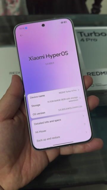 Xiaomi Redmi Turbo 4 Pro 12GB/256GB Trắng. Mua bán Điện thoại tại Thành phố Nam Định Nam Định được đăng bởi Trí Dũng Store hình 1