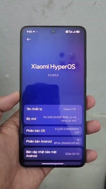 Xiaomi 14T 12/256GB Đen. Mua bán Điện thoại tại Thành phố Thủ Đức Tp Hồ Chí Minh được đăng bởi Hàm Minh hình 1