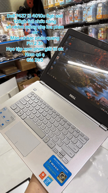 Dell Inspiron 7437 i3 4010u 8GB/128GB vỏ nhôm mong. Mua bán Laptop tại Quận 6 Tp Hồ Chí Minh được đăng bởi Máy Tính Bảo Ngọc hình 1