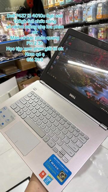 Dell Inspiron 7437 i3 4010u 8GB/128GB vỏ nhôm mong. Mua bán Laptop tại Quận 6 Tp Hồ Chí Minh được đăng bởi Máy Tính Bảo Ngọc hình 1