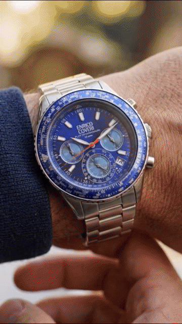 Đồng Hồ Phi Công Enrico Coveri 41mm Blue Dial. Mua bán Đồng hồ tại Quận 3 Tp Hồ Chí Minh được đăng bởi Đồng Hồ Nội Địa Nhật hình 1