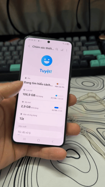 Samsung Galaxy S22 128GB Đen zin. Mua bán Điện thoại tại Thành phố Thủ Đức Tp Hồ Chí Minh được đăng bởi Võ Nhân hình 1