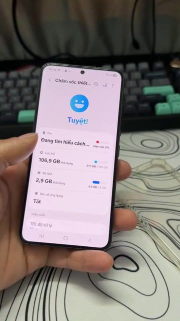 Samsung Galaxy S22 128GB Đen zin. Mua bán Điện thoại tại Thành phố Thủ Đức Tp Hồ Chí Minh được đăng bởi Võ Nhân hình 1